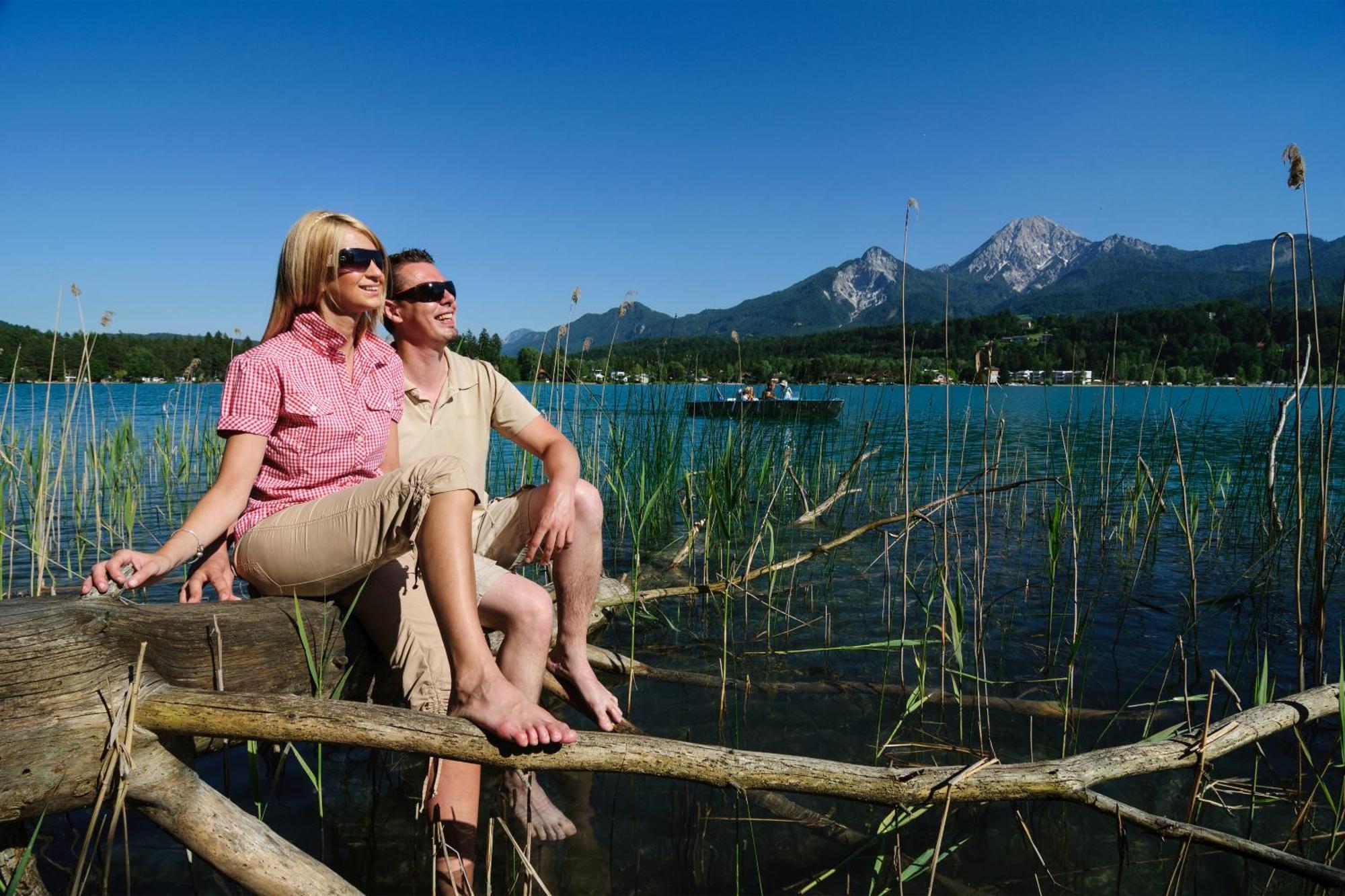 Blaues Haus Ferienwohnung Bodensdorf Ossiacher See Gerlitzen Alpe Luaran gambar